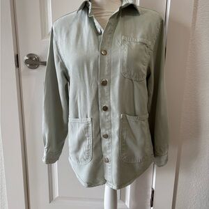 Zara Girl’s Light Green Shirt Jacket